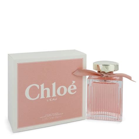 chloe perfume with pink ribbon